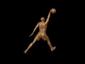 michael jordan dunk sculpture 3d print model 3D Принт Модель