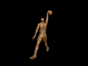 michael jordan dunk sculpture 3d print model 3D Принт Модель