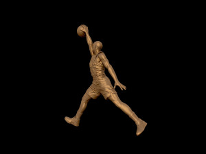 michael jordan dunk sculpture 3d print model 3D Принт Модель