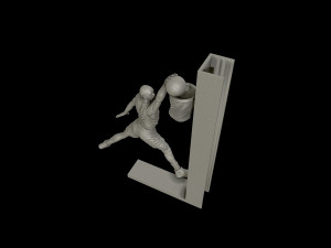 michael jordan dunk sculpture 3d print model 3D Принт Модель