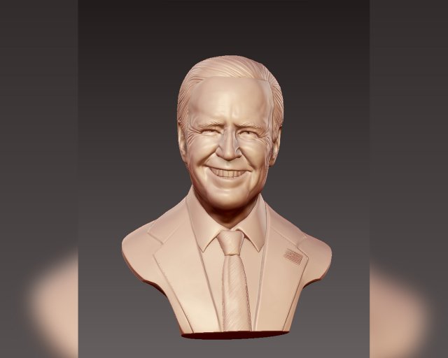 joe biden 3d sculpture Modelo de Impressão 3D .c4d .max .obj .3ds .fbx .stl .blend 