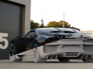 bugatti chiron sport 2019 3Dモデル