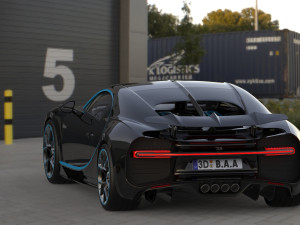 bugatti chiron sport 2019 3Dモデル