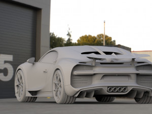 bugatti chiron sport 2019 3Dモデル