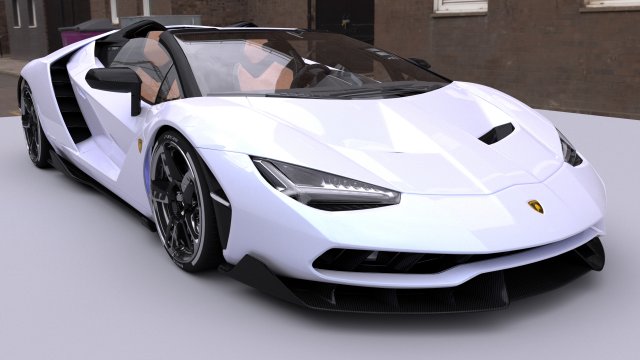 lamborghinicentenario roadster 2017 3D मॉडल .c4d .max .obj .3ds .fbx .stl .blend 