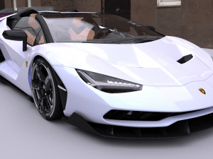 lamborghinicentenario roadster 2017 Modelo 3D