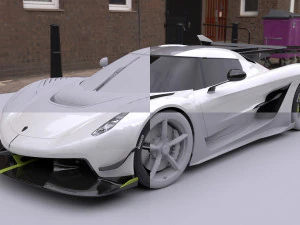 koenigsegg jesko 2020 3D Model