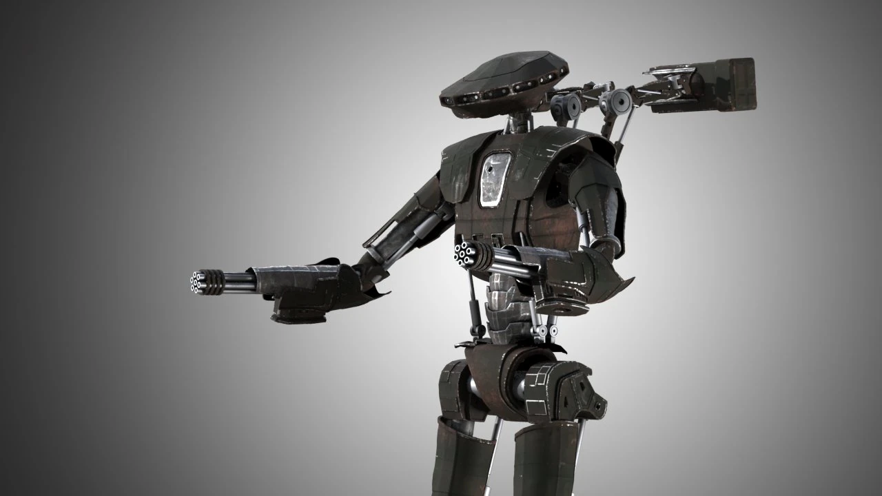 rob&ocirc; Modelo 3D .c4d .max .obj .3ds .fbx .stl .blend 