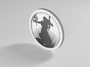 old coin Modelo 3D