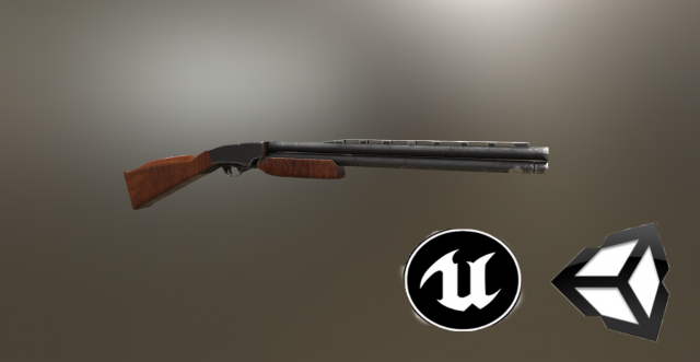 shotgun 3D मॉडल .c4d .max .obj .3ds .fbx .stl .blend 