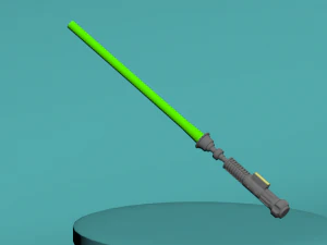 espada de luke skywalker Modelo 3D