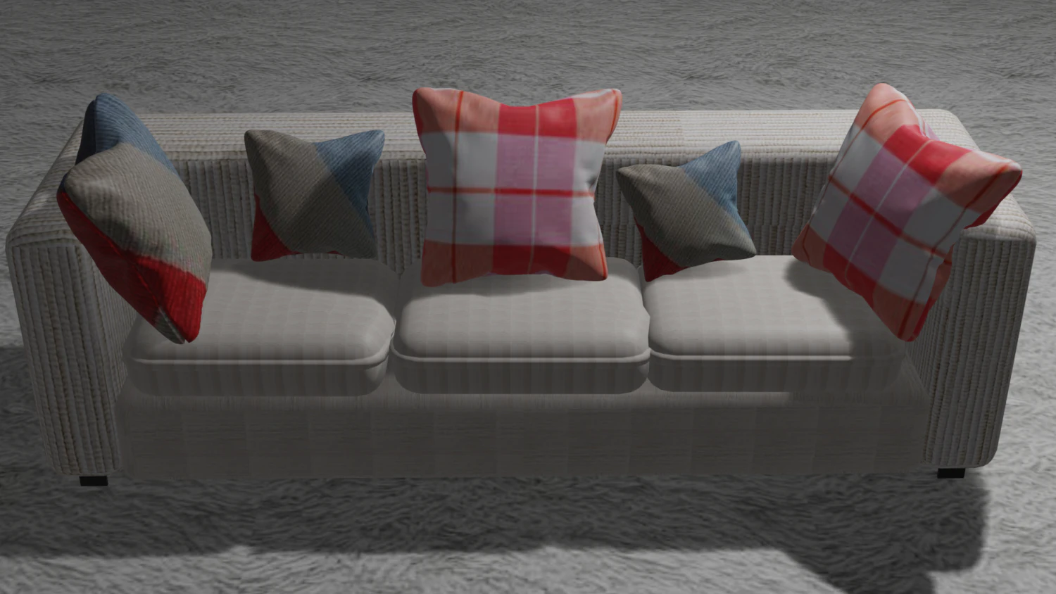 sofa Model 3D .c4d .max .obj .3ds .fbx .stl .blend