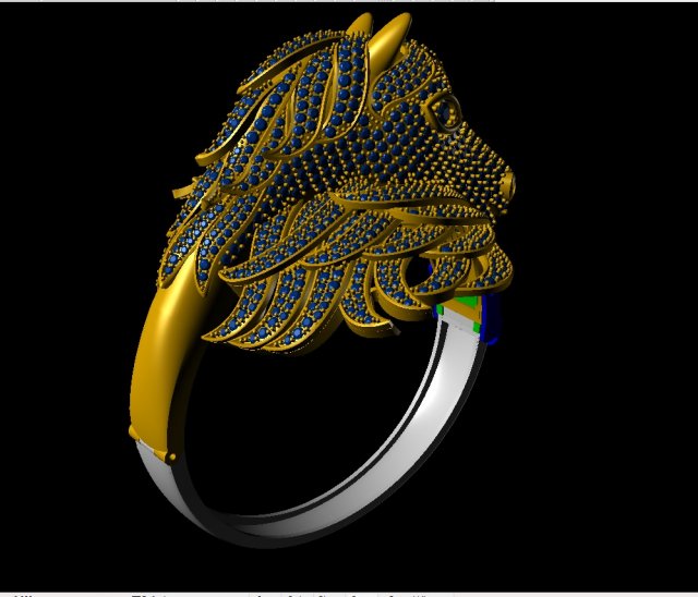 hourse bangle Model Cetak 3D .c4d .max .obj .3ds .fbx .stl .blend 