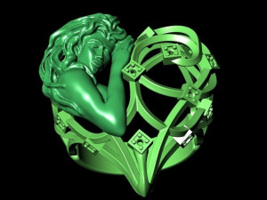 women beauty ring 3D 프린트 모델