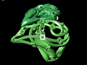 women beauty ring Model Cetak 3D