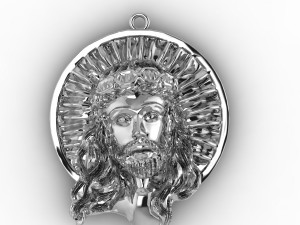 jesus god pendent 01 Model do druku 3D