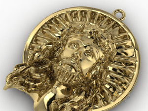 jesus god pendent 01 Model do druku 3D