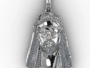 jesus god pendent 02 3D Print Model