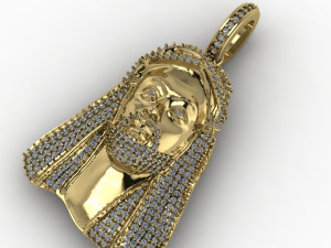 jesus god pendent 02 3D Baskı Modeli