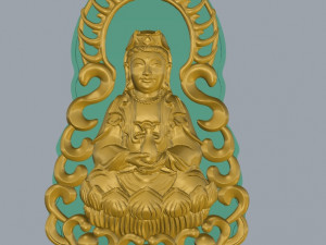 lord buddha pendent 3D Print Model