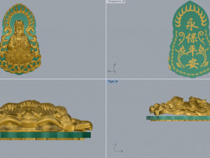 lord buddha pendent Model Cetak 3D