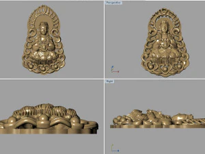 lord buddha pendent 3D Print Model