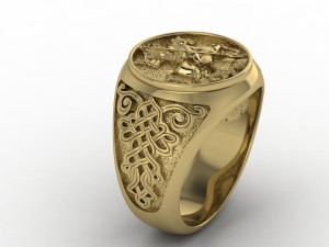 mens ring Modèles 3D en vedette