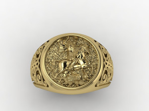 mens ring Modèles 3D en vedette