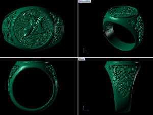 mens ring Modèles 3D en vedette