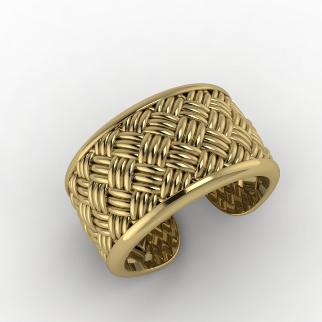 weave ring 3D Print Model .c4d .max .obj .3ds .fbx .stl .blend 