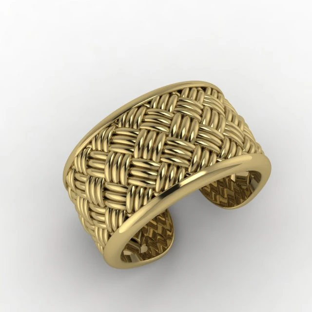 geweven ring 3D printmodel .c4d .max .obj .3ds .fbx .stl .blend 