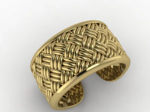 geweven ring 3D printmodel