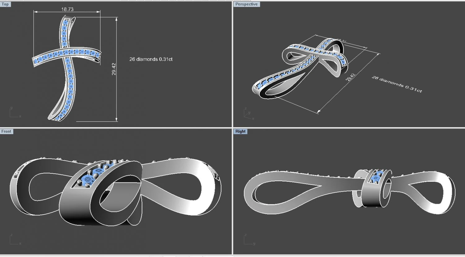 cross pendent -5 3D Print Model .c4d .max .obj .3ds .fbx .stl .blend 