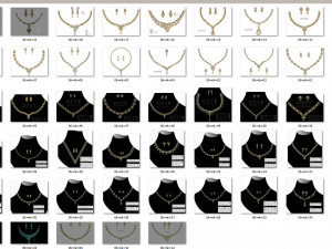Necklace bulk STL 50 files ready to print part 06 3D Print Model