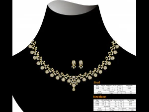 Necklace bulk STL 50 files ready to print part 06 3D Print Model