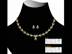 Necklace bulk STL 50 files ready to print part 06 3D Print Model