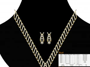 Necklace bulk STL 50 files ready to print part 06 3D Print Model