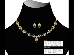 Necklace bulk STL 50 files ready to print part 06 3D Print Model