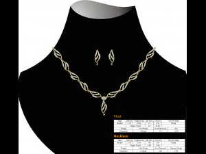 Necklace bulk STL 50 files ready to print part 06 3D Print Model