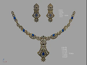 Necklace bulk STL 50 files ready to print part 06 3D Print Model
