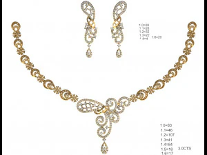 Necklace bulk STL 50 files ready to print part 06 3D Print Model