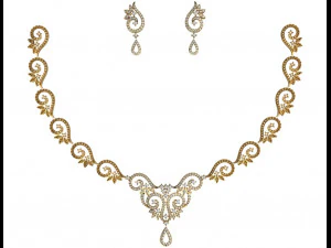 Necklace bulk STL 50 files ready to print part 06 3D Print Model