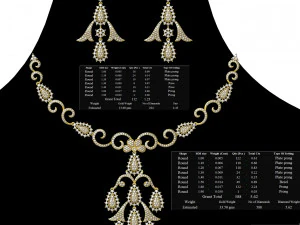 Necklace bulk STL 50 files ready to print part 06 3D Print Model