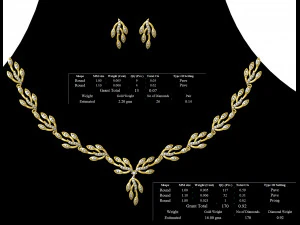 Necklace bulk STL 50 files ready to print part 05 3D Print Model