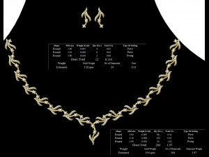 Necklace bulk STL 50 files ready to print part 05 3D Print Model