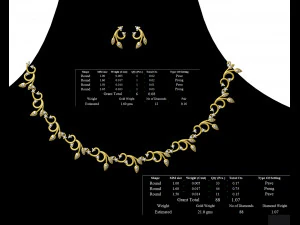 Necklace bulk STL 50 files ready to print part 05 3D Print Model