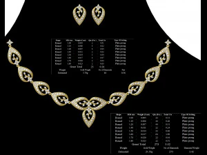 Necklace bulk STL 50 files ready to print part 05 3D Print Model