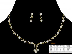 Necklace bulk STL 50 files ready to print part 05 3D Print Model