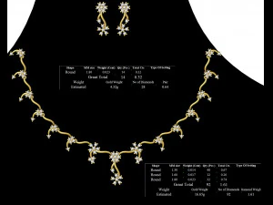 Necklace bulk STL 50 files ready to print part 05 3D Print Model