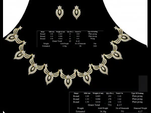 Necklace bulk STL 50 files ready to print part 05 3D Print Model